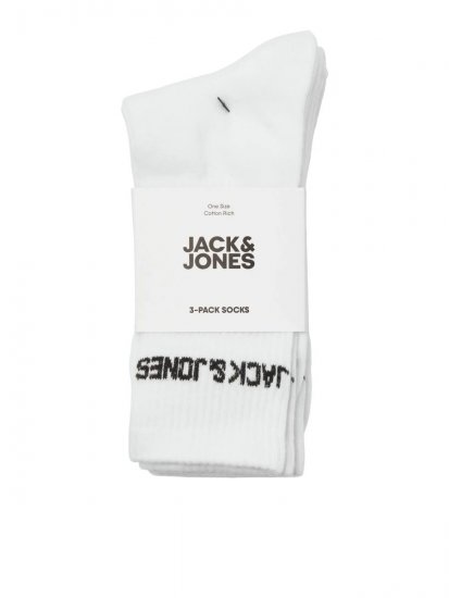 Jack & Jones Melvin Tennisstrømper Hvid 3-pak - Undertøj og badetøj - Badetøj og Undertøj i store størrelser 