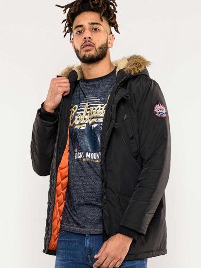 D555 Dundee Parka Jacket With Fur trimming and Teddy Fur Lined hood - Jakker - Jakker i store størrelser, 2XL- 12XL