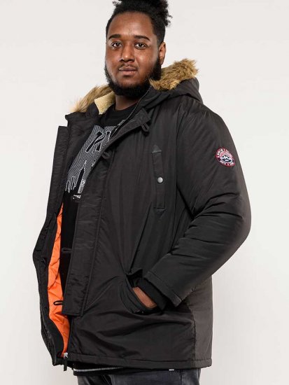 D555 Dundee Parka Jacket With Fur trimming and Teddy Fur Lined hood - Jakker - Jakker i store størrelser, 2XL- 12XL