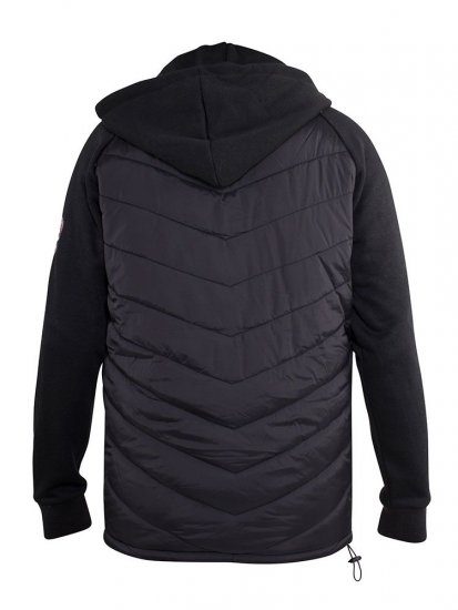 D555 Thorpe Hooded Quilted Jacket With Fleece Sleeves And Removable Fleece Hood - Jakker - Jakker i store størrelser, 2XL- 12XL