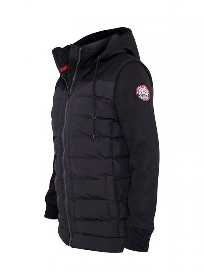 D555 Hampshire Hooded Quilted Jacket Black - Jakker - Jakker i store størrelser, 2XL- 12XL
