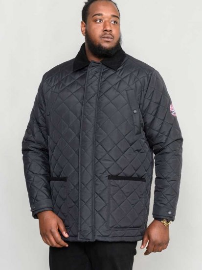 D555 Northcole Quilted Jacket Black - Jakker - Jakker i store størrelser, 2XL- 12XL