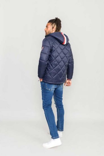 D555 Angus Diamond Quilted Puffer Jacket Navy - Jakker - Jakker i store størrelser, 2XL- 12XL