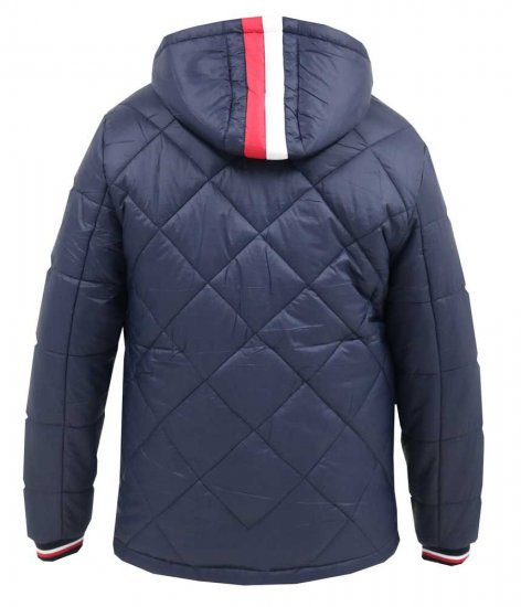 D555 Angus Diamond Quilted Puffer Jacket Navy - Jakker - Jakker i store størrelser, 2XL- 12XL