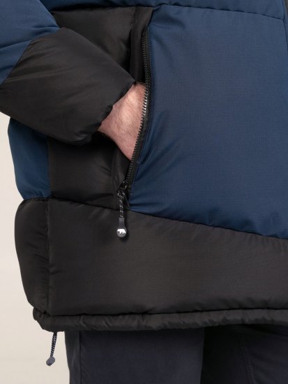D555 Hank Ripstop Contrast Panelled Padded Hooded Jacket Mørkeblå - Jakker - Jakker i store størrelser, 2XL- 12XL