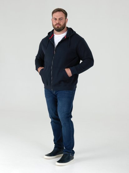 D555 Cantor Hættetrøje Mørkeblå - Trøjer og hættetrøjer - Trøjer og Hættetrøjer i store størrelser - 2XL-14XL