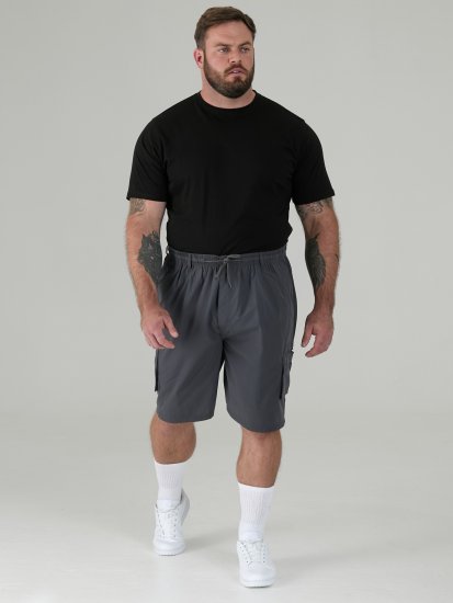 D555 Nick Cargoshorts med Elastisk Talje Grå - Shorts - Shorts i store størrelser - W40-W60