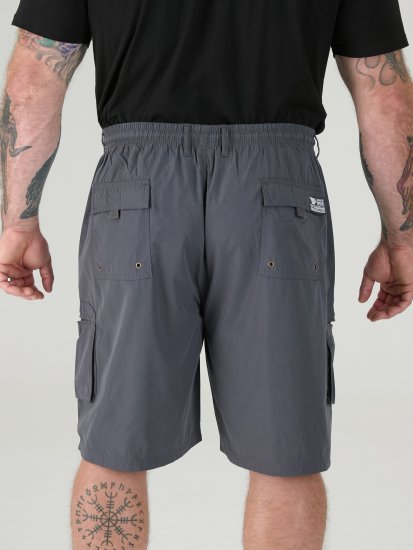 D555 Nick Cargoshorts med Elastisk Talje Grå - Shorts - Shorts i store størrelser - W40-W60