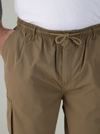 D555 Nick Cargoshorts med Elastisk Talje Beige - Shorts - Shorts i store størrelser - W40-W60