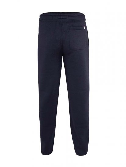 D555 Mayson Embroidered And Applique Open Hem Jogger With Drawcord Navy - Joggingbukser og shorts - Sweatpants og Sweatshorts 2XL-12XL