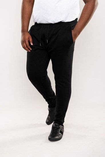 D555 Brandon Sweatpants with Tapered leg Black - Joggingbukser og shorts - Sweatpants og Sweatshorts 2XL-12XL