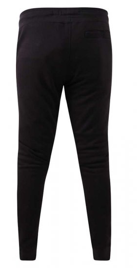 D555 Buckingham Cuffed Jogger With Side Pockets Black - Joggingbukser og shorts - Sweatpants og Sweatshorts 2XL-12XL