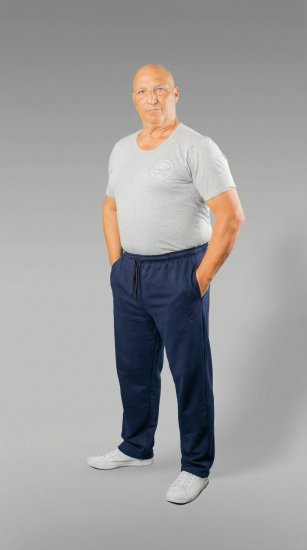 20 Nodi Grecale Stretch Fleece Cotton Sports Pants with Enzyme and Soft Touch Treatment Navy - Joggingbukser og shorts - Sweatpants og Sweatshorts 2XL-12XL