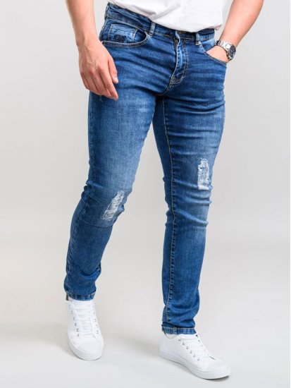 D555 Boxwell Ripped Jeans Stonewash - Jeans og bukser - Herrejeans og bukser i store størrelser W40-W70