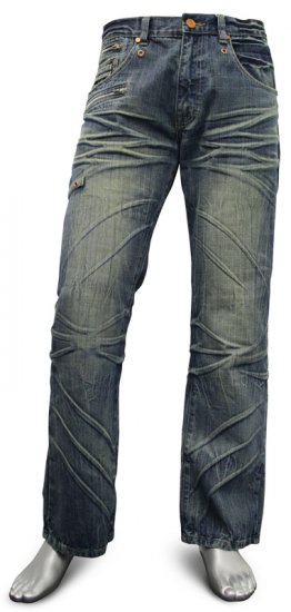 K.O. Jeans 1792 Dirt Wash - Jeans og Bukser - Herrejeans og bukser i store størrelser W40-W70