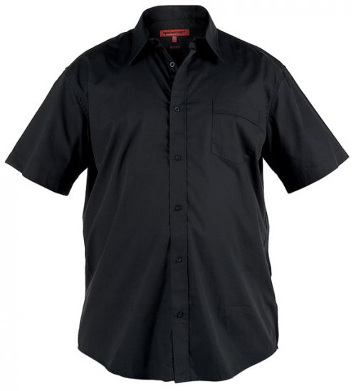 Rockford Black Shirt S/S - Skjorter - Skjorter til store mænd 2XL- 8XL