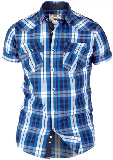 Duke Alroy Blue - Skjorter - Skjorter til store mænd 2XL- 8XL