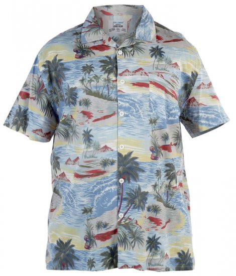 Duke Hawaiian Sand - Skjorter - Skjorter til store mænd 2XL- 8XL
