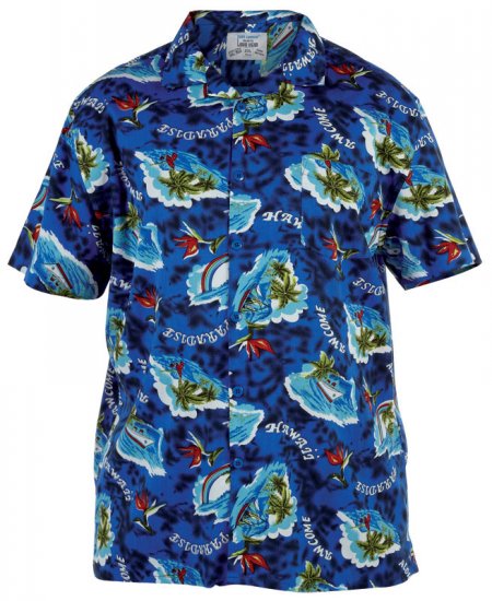 Duke Hawaiian Paradise - Skjorter - Skjorter til store mænd 2XL- 8XL