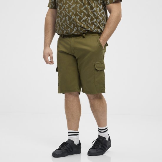 North Latitude 51133 cargoshorts armégrøn - Shorts - Shorts i store størrelser - W40-W60