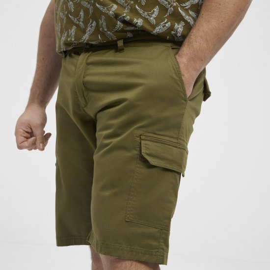 North Latitude 51133 cargoshorts armégrøn - Shorts - Shorts i store størrelser - W40-W60