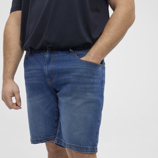 North Latitude 51336 denimshorts blå - Shorts - Shorts i store størrelser - W40-W60