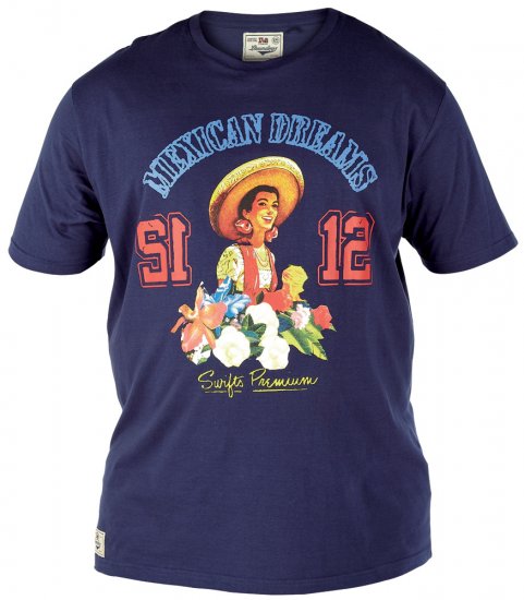 Duke Delmar Tee + Shirt - Skjorter - Skjorter til store mænd 2XL- 8XL