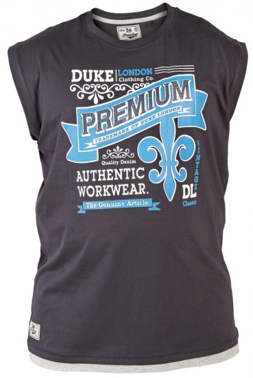 Duke Goa Tank Top Black - T-shirts - T-shirts i store størrelser - 2XL-14XL