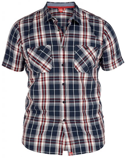 D555 Kennedy Tee + Shirt - Skjorter - Skjorter til store mænd 2XL- 8XL