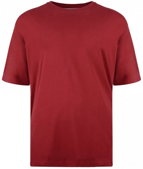 Kam Jeans T-shirt Rød - T-shirts - T-shirts i store størrelser - 2XL-14XL