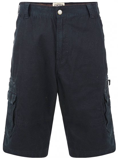 Kam Jeans Cargo Shorts Black - Shorts - Shorts i store størrelser - W40-W60