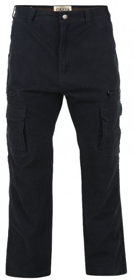 Kam Jeans Cargobukser Sort - Jeans og Bukser - Herrejeans og bukser i store størrelser W40-W70