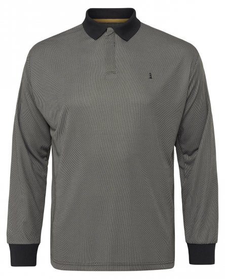 North Latitude Cool Effect Poloshirt Langærmet Sort - Polotrøjer - Polotrøjer 2XL-8XL