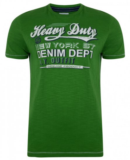 Kam Heavy Duty Tee Green - T-shirts - T-shirts i store størrelser - 2XL-14XL