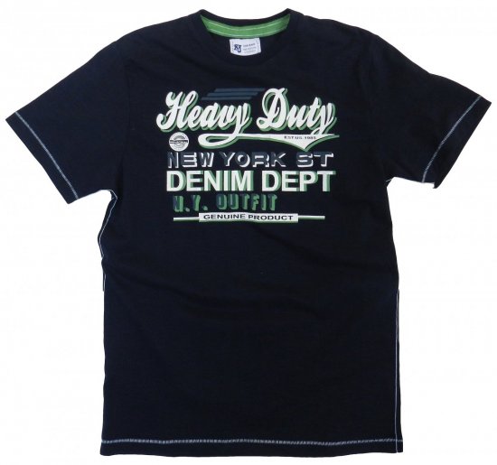 Kam Heavy Duty Tee Navy - T-shirts - T-shirts i store størrelser - 2XL-8XL