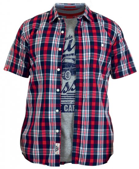 D555 Frankie Tee + Shirt - Skjorter - Skjorter til store mænd 2XL- 8XL