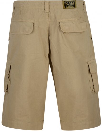 Kam Jeans 386 Cargo Shorts Sand - Shorts - Shorts i store størrelser - W40-W60