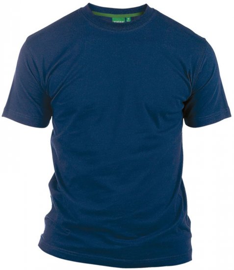 D555 Flyers Crew Neck T-shirt Mørkeblå - T-shirts - T-shirts i store størrelser - 2XL-14XL
