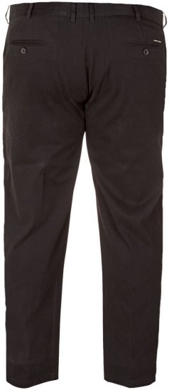 D555 Bruno Stretch Chino pants with Extenda Waist Black - Jeans og bukser - Herrejeans og bukser i store størrelser W40-W70