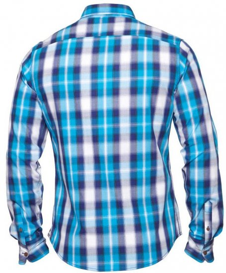 Mish Mash Transit Blue - Skjorter - Skjorter til store mænd 2XL- 8XL