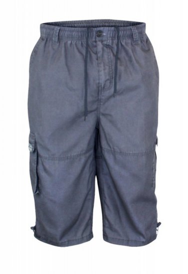D555 Mason Cargo Shorts Grey - Shorts - Shorts i store størrelser - W40-W60