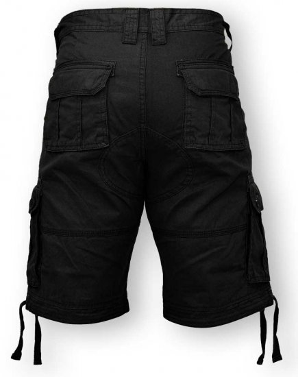 D555 Jarrod Cargo Short Black - Shorts - Shorts i store størrelser - W40-W60