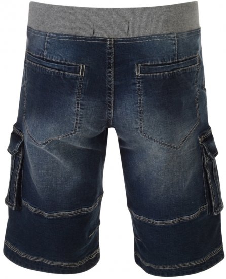 Kam Jeans Dito Denim Shorts Dark Used - Shorts - Shorts i store størrelser - W40-W60
