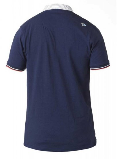 D555 GARFIELD Short Sleeve Stretch Polo Shirt Navy - Polotrøjer - Polotrøjer 2XL-8XL