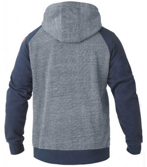 D555 Cristiano Hoodie Blue/Navy - Trøjer og hættetrøjer - Trøjer og Hættetrøjer i store størrelser - 2XL-14XL