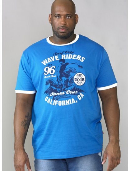 D555 Balder T-shirt Royal Blue - T-shirts - T-shirts i store størrelser - 2XL-14XL