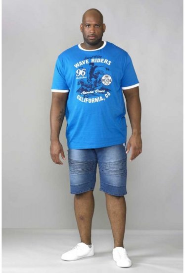D555 Balder T-shirt Royal Blue - T-shirts - T-shirts i store størrelser - 2XL-14XL