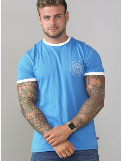 D555 Otis T-shirt Blue - T-shirts - T-shirts i store størrelser - 2XL-14XL