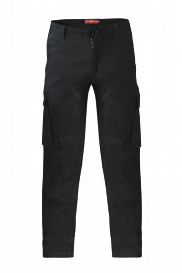 D555 Nelson Stretch Tapered Cargo Pants Black - Jeans og bukser - Herrejeans og bukser i store størrelser W40-W70