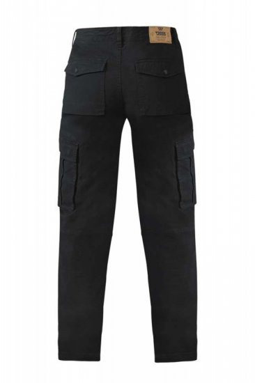 D555 Nelson Stretch Tapered Cargo Pants Black - Jeans og bukser - Herrejeans og bukser i store størrelser W40-W70